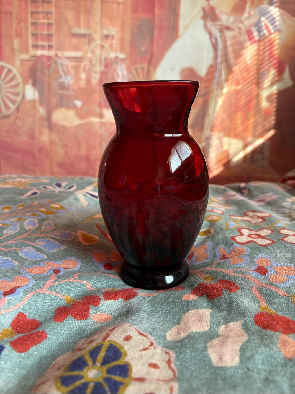 3/$10 Vintage Ruby Red Glass Mini Vase
6.25” Tall